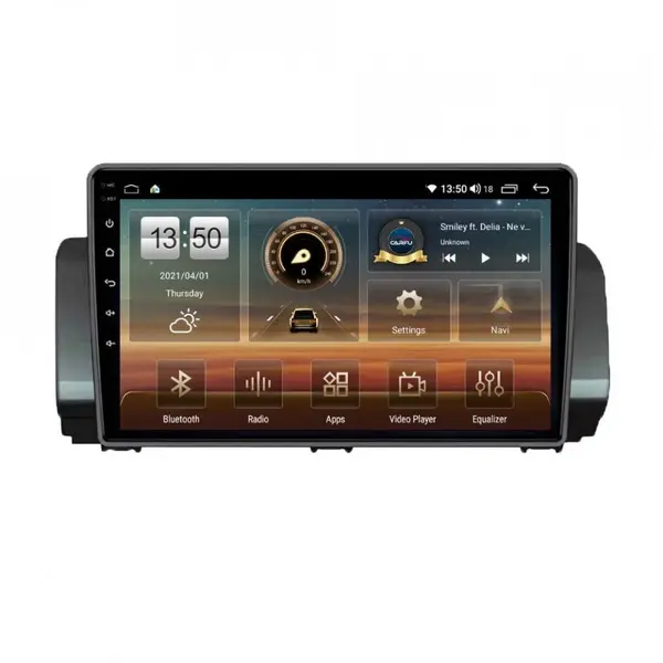 Navigatie dedicata cu Android Dacia Sandero III dupa 2021, 8GB RAM, Radio GPS Dual Zone, Display HD QLED 9" Touchscreen, Internet Wi-Fi si slot SIM 4G, Bluetooth, MirrorLink, USB