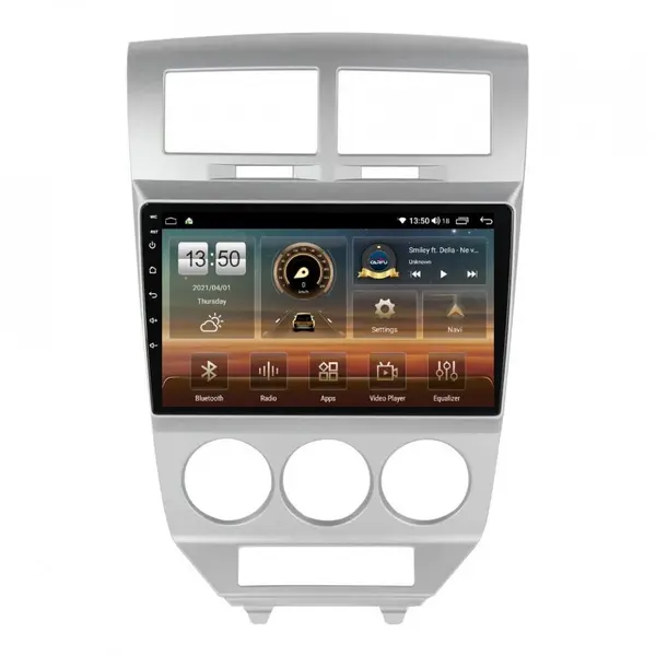 Navigatie dedicata cu Android Dodge Caliber 2006 - 2010, 8GB RAM, Radio GPS Dual Zone, Display HD QLED 10" Touchscreen, Internet Wi-Fi si slot SIM 4G, Bluetooth, MirrorLink, USB