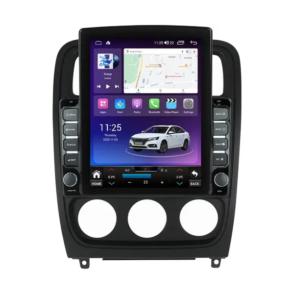 Navigatie dedicata cu Android Dodge Caliber 2010 - 2012, 8GB RAM, Radio GPS Dual Zone, Touchscreen IPS 9.7" HD tip Tesla, Internet Wi-Fi si slot SIM 4G, Bluetooth, MirrorLink, USB