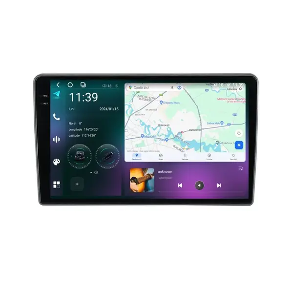 Navigatie dedicata cu Android Dodge Nitro 2006 - 2013, 12GB RAM, Radio GPS Dual Zone, Display 2K QLED 10.36" Touchscreen, Internet Wi-Fi si slot SIM 4G, Bluetooth, MirrorLink, USB