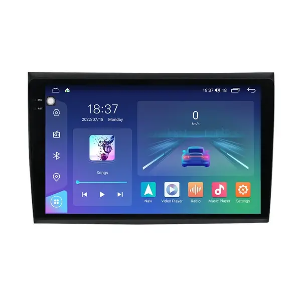 Navigatie dedicata cu Android Fiat Bravo 2007 - 2016, 4GB RAM, Radio GPS Dual Zone, Display 2K QLED 9.5" Touchscreen, Internet Wi-Fi si slot SIM 4G, Bluetooth, MirrorLink, USB
