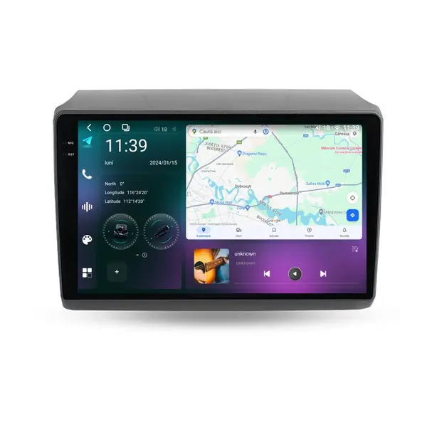 Navigatie dedicata cu Android Fiat Ducato 2006 - 2022 cu navigatie originala, 12GB RAM, Radio GPS Dual Zone, Display 2K QLED 9.5" Touchscreen, Internet Wi-Fi si slot SIM 4G, Bluetooth, MirrorLink, USB