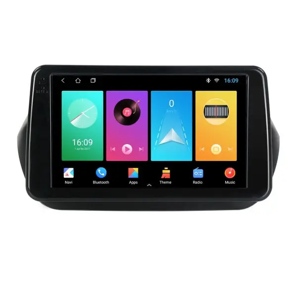 Navigatie dedicata cu Android Fiat Fiorino 2007 - 2021, 2GB RAM, Radio GPS Dual Zone, Display HD IPS 9" Touchscreen, Internet Wi-Fi, Bluetooth, MirrorLink, USB