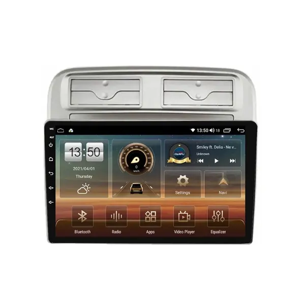 Navigatie dedicata cu Android Fiat Punto 199 / Grande Punto 2005 - 2010, 4GB RAM, Radio GPS Dual Zone, Display HD QLED 9" Touchscreen, Internet Wi-Fi si slot SIM 4G, Bluetooth, MirrorLink, USB