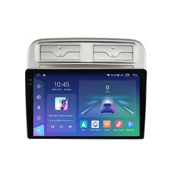 Navigatie dedicata cu Android Fiat Punto 199 / Grande Punto 2005 - 2010, 4GB RAM, Radio GPS Dual Zone, Display 2K QLED 9.5" Touchscreen, Internet Wi-Fi si slot SIM 4G, Bluetooth, MirrorLink, USB