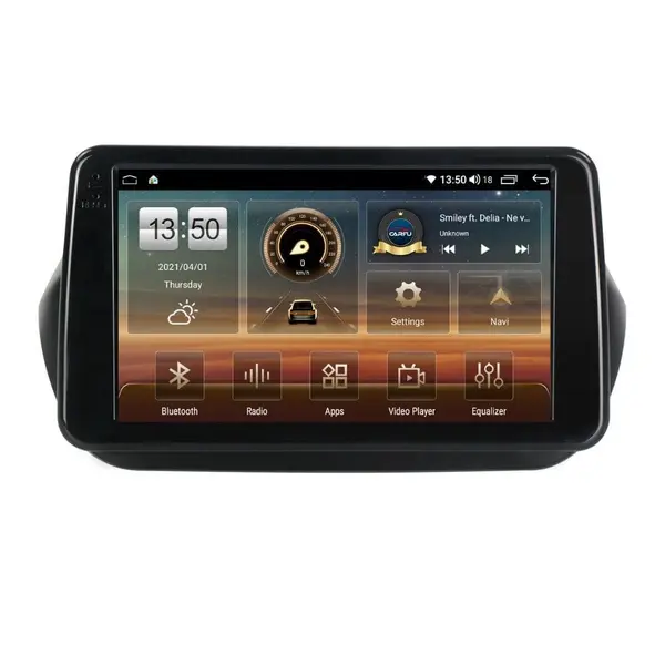 Navigatie dedicata cu Android Fiat Qubo 2008 - 2019, 4GB RAM, Radio GPS Dual Zone, Display HD QLED 9" Touchscreen, Internet Wi-Fi si slot SIM 4G, Bluetooth, MirrorLink, USB