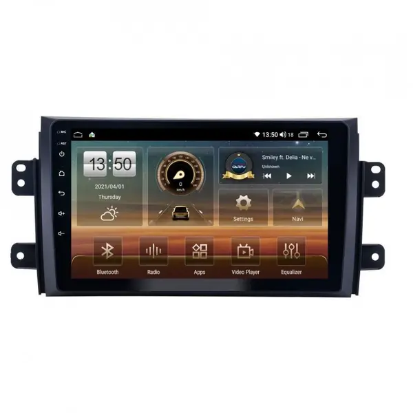Navigatie dedicata cu Android Fiat Sedici 2006 - 2015, 6GB RAM, Radio GPS Dual Zone, Display HD QLED 9" Touchscreen, Internet Wi-Fi si slot SIM 4G, Bluetooth, MirrorLink, USB