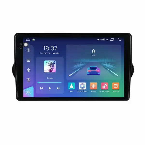 Navigatie dedicata cu Android Fiat Tipo dupa 2015, 8GB RAM, Radio GPS Dual Zone, Display 2K QLED 9.5" Touchscreen, Internet Wi-Fi si slot SIM 4G, Bluetooth, MirrorLink, USB