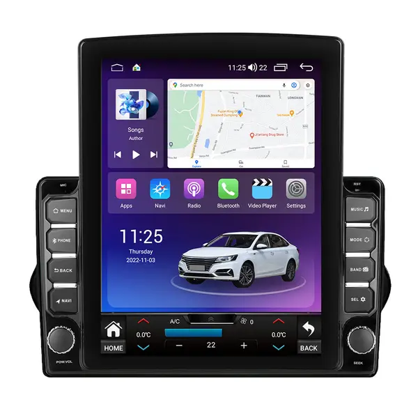 Navigatie dedicata cu Android Fiat Tipo dupa 2015, 8GB RAM, Radio GPS Dual Zone, Touchscreen IPS 9.7" HD tip Tesla, Internet Wi-Fi si slot SIM 4G, Bluetooth, MirrorLink, USB