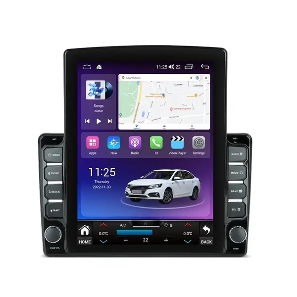 Navigatie dedicata cu Android Ford Fiesta V 2002 - 2005, 4GB RAM, Radio GPS Dual Zone, Touchscreen IPS 9.7" HD tip Tesla, Internet Wi-Fi si slot SIM 4G, Bluetooth, MirrorLink, USB