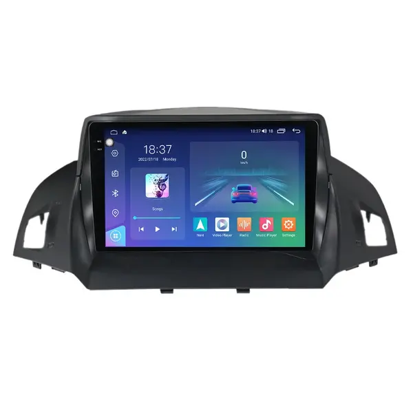 Navigatie dedicata cu Android Ford Kuga II 2012 - 2019, 4GB RAM, Radio GPS Dual Zone, Display 2K QLED 9.5" Touchscreen, Internet Wi-Fi si slot SIM 4G, Bluetooth, MirrorLink, USB
