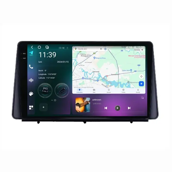 Navigatie dedicata cu Android Ford Kuga III dupa 2019, 12GB RAM, Radio GPS Dual Zone, Display 2K QLED 10.36" Touchscreen, Internet Wi-Fi si slot SIM 4G, Bluetooth, MirrorLink, USB
