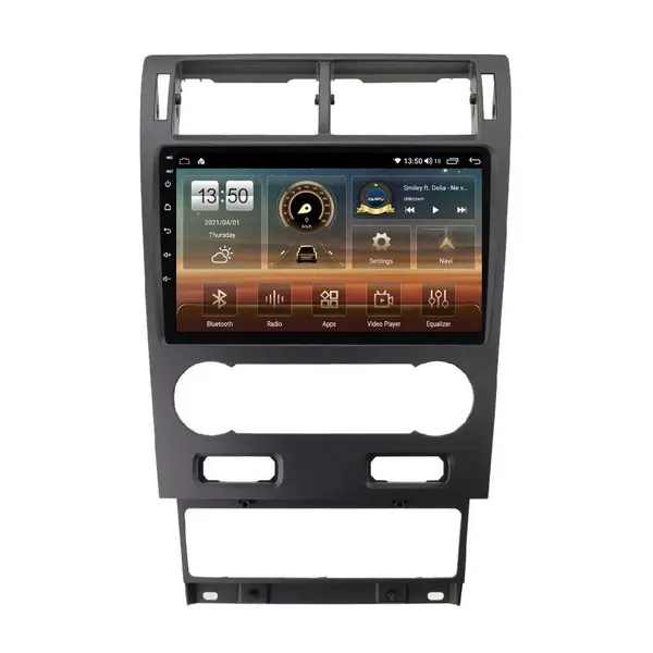 Navigatie dedicata cu Android Ford Mondeo III 2000 - 2007, clima automata, 6GB RAM, Radio GPS Dual Zone, Display HD QLED 9" Touchscreen, Internet Wi-Fi si slot SIM 4G, Bluetooth, MirrorLink, USB