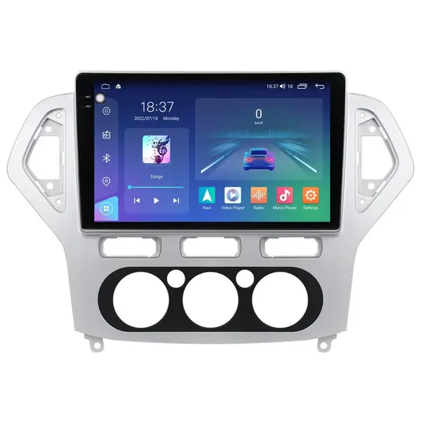Navigatie dedicata cu Android Ford Mondeo IV 2007 - 2011, clima manuala, 4GB RAM, Radio GPS Dual Zone, Display 2K QLED 10.36" Touchscreen, Internet Wi-Fi si slot SIM 4G, Bluetooth, MirrorLink, USB
