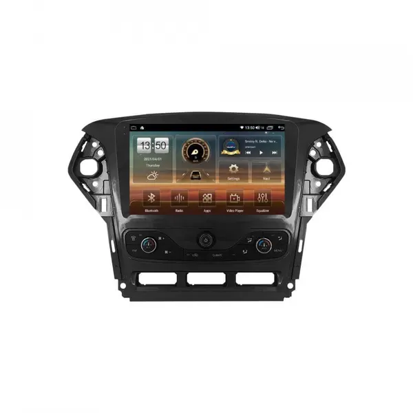 Navigatie dedicata cu Android Ford Mondeo IV 2011 - 2014 cu navigatie originala, 6GB RAM, Radio GPS Dual Zone, Display HD QLED 9" Touchscreen, Internet Wi-Fi si slot SIM 4G, Bluetooth, MirrorLink, USB