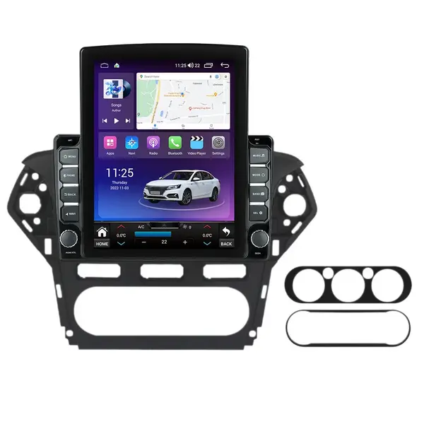 Navigatie dedicata cu Android Ford Mondeo IV 2011 - 2014 fara navigatie originala, 8GB RAM, Radio GPS Dual Zone, Touchscreen IPS 9.7" HD tip Tesla, Internet Wi-Fi si slot SIM 4G, Bluetooth, MirrorLink, USB