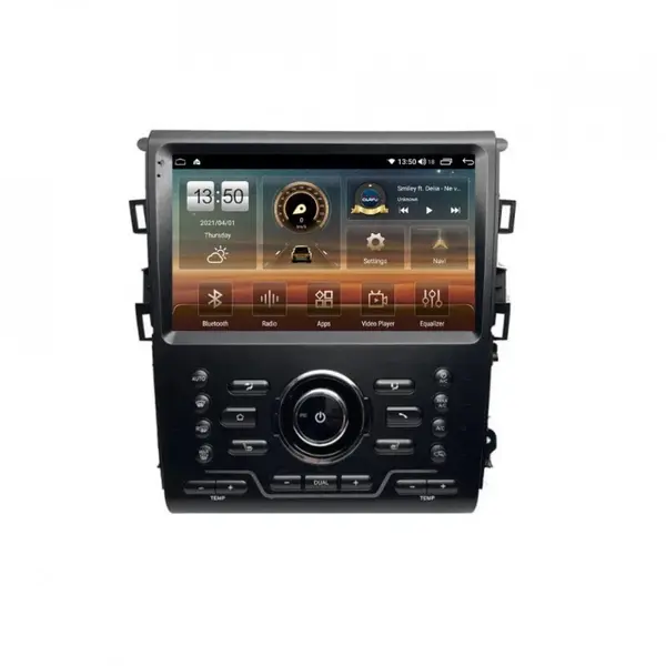 Navigatie dedicata cu Android Ford Mondeo V dupa 2014 cu navigatie originala, 8GB RAM, Radio GPS Dual Zone, Display HD QLED 9" Touchscreen, Internet Wi-Fi si slot SIM 4G, Bluetooth, MirrorLink, USB