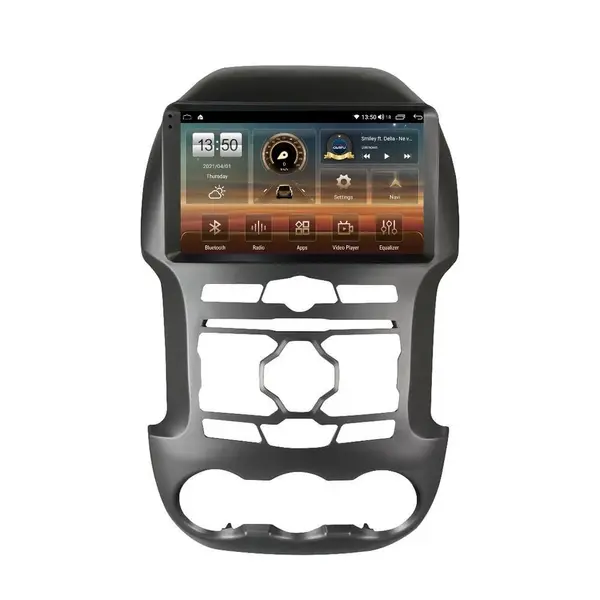 Navigatie dedicata cu Android Ford Ranger 2011 - 2015, 6GB RAM, Radio GPS Dual Zone, Display HD QLED 9" Touchscreen, Internet Wi-Fi si slot SIM 4G, Bluetooth, MirrorLink, USB
