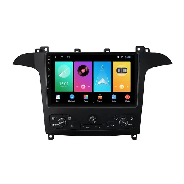 Navigatie dedicata cu Android Ford S-Max I / Galaxy II 2006 - 2015 cu navigatie originala, 1GB RAM, Radio GPS Dual Zone, Display HD IPS 9" Touchscreen, Internet Wi-Fi, Bluetooth, MirrorLink, USB