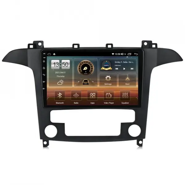 Navigatie dedicata cu Android Ford S-Max I / Galaxy II 2006 - 2015, clima automata, 8GB RAM, Radio GPS Dual Zone, Display HD QLED 9" Touchscreen, Internet Wi-Fi si slot SIM 4G, Bluetooth, MirrorLink, USB