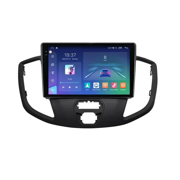 Navigatie dedicata cu Android Ford Transit 2014 - 2020, 4GB RAM, Radio GPS Dual Zone, Display 2K QLED 9.5" Touchscreen, Internet Wi-Fi si slot SIM 4G, Bluetooth, MirrorLink, USB