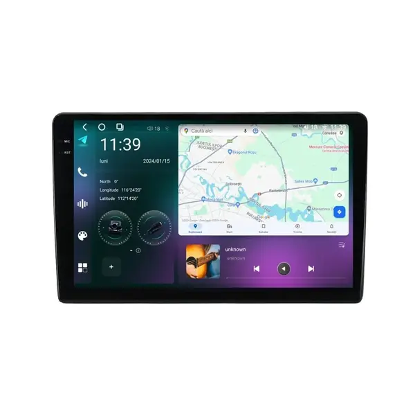 Navigatie dedicata cu Android Ford Transit / Tourneo Connect 2018 - 2022 fara navigatie originala, 12GB RAM, Radio GPS Dual Zone, Display 2K QLED 10.36'' Touchscreen, Internet Wi-Fi si slot SIM 4G, Bluetooth, MirrorLink, USB