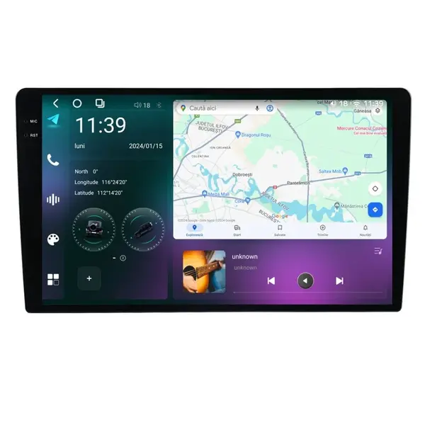 Navigatie dedicata cu Android Ford Transit / Tourneo Connect 2002 - 2013, 12GB RAM, Radio GPS Dual Zone, Display 2K QLED 9.5" Touchscreen, Internet Wi-Fi si slot SIM 4G, Bluetooth, MirrorLink, USB