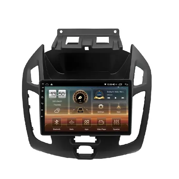 Navigatie dedicata cu Android Ford Transit / Tourneo Connect 2013 - 2018, 4GB RAM, Radio GPS Dual Zone, Display HD QLED 9" Touchscreen, Internet Wi-Fi si slot SIM 4G, Bluetooth, MirrorLink, USB