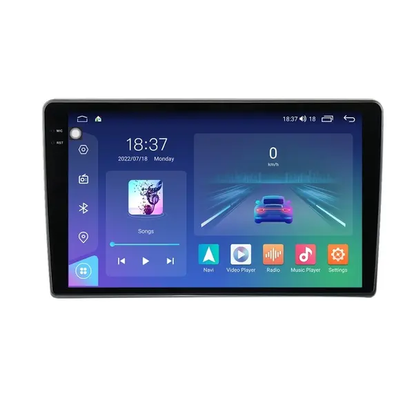 Navigatie dedicata cu Android Ford Transit / Tourneo Courier 2014 - 2023 cu ecran din fabrica, 8GB RAM, Radio GPS Dual Zone, Display 2K QLED 9.5" Touchscreen, Internet Wi-Fi si slot SIM 4G, Bluetooth, MirrorLink, USB