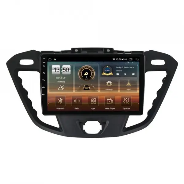 Navigatie dedicata cu Android Ford Transit / Tourneo Custom 2012 - 2018, 8GB RAM, Radio GPS Dual Zone, Display HD QLED 9" Touchscreen, Internet Wi-Fi si slot SIM 4G, Bluetooth, MirrorLink, USB
