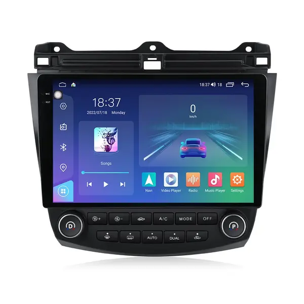 Navigatie dedicata cu Android Honda Accord VII 2003 - 2008 benzina, 4GB RAM, Radio GPS Dual Zone, Display 2K QLED 10.36" Touchscreen, Internet Wi-Fi si slot SIM 4G, Bluetooth, MirrorLink, USB