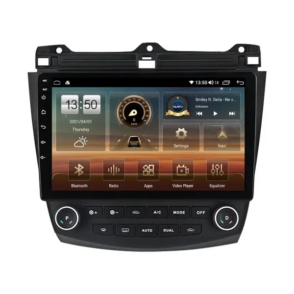 Navigatie dedicata cu Android Honda Accord VII 2003 - 2008 benzina, 4GB RAM, Radio GPS Dual Zone, Display HD QLED 10" Touchscreen, Internet Wi-Fi si slot SIM 4G, Bluetooth, MirrorLink, USB