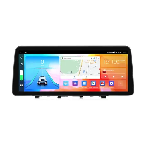 Navigatie dedicata cu Android Honda Civic X 2015 - 2021, 4GB RAM, Radio GPS Dual Zone, Display QLED 12.3" Touchscreen, Internet Wi-Fi si slot SIM 4G, Bluetooth, MirrorLink, USB