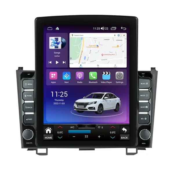 Navigatie dedicata cu Android Honda CR-V III 2006 - 2012, 8GB RAM, Radio GPS Dual Zone, Touchscreen IPS 9.7" HD tip Tesla, Internet Wi-Fi si slot SIM 4G, Bluetooth, MirrorLink, USB