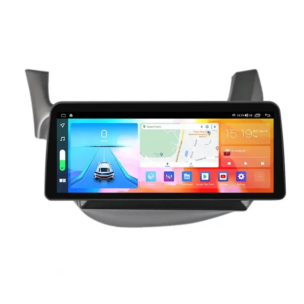 Navigatie dedicata cu Android Honda Jazz III 2007 - 2013, 4GB RAM, Radio GPS Dual Zone, Display QLED 12.3" Touchscreen, Internet Wi-Fi si slot SIM 4G, Bluetooth, MirrorLink, USB