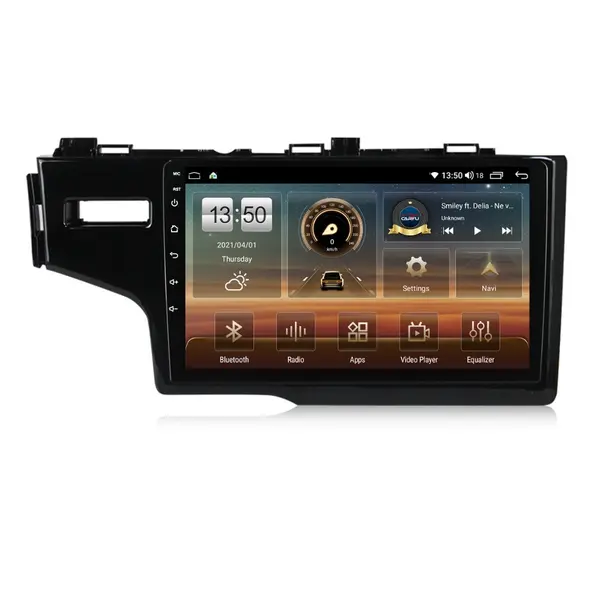 Navigatie dedicata cu Android Honda Jazz IV 2013 - 2020, 6GB RAM, Radio GPS Dual Zone, Display HD QLED 10" Touchscreen, Internet Wi-Fi si slot SIM 4G, Bluetooth, MirrorLink, USB