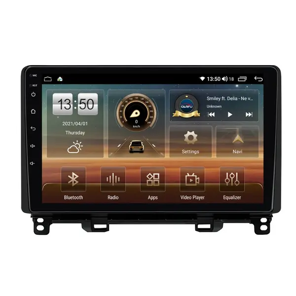 Navigatie dedicata cu Android Honda Jazz V dupa 2020, 8GB RAM, Radio GPS Dual Zone, Display HD QLED 10" Touchscreen, Internet Wi-Fi si slot SIM 4G, Bluetooth, MirrorLink, USB
