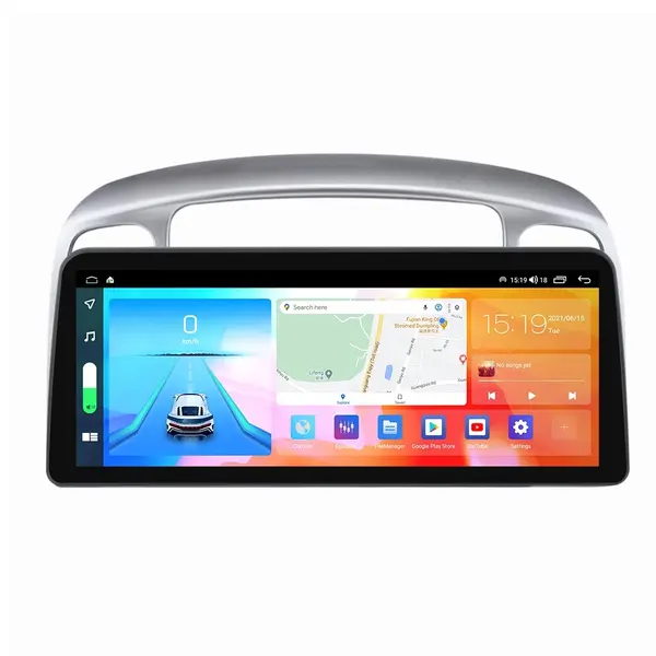 Navigatie dedicata cu Android Hyundai Accent III 2005 - 2010, 4GB RAM, Radio GPS Dual Zone, Display QLED 12.3" Touchscreen, Internet Wi-Fi si slot SIM 4G, Bluetooth, MirrorLink, USB