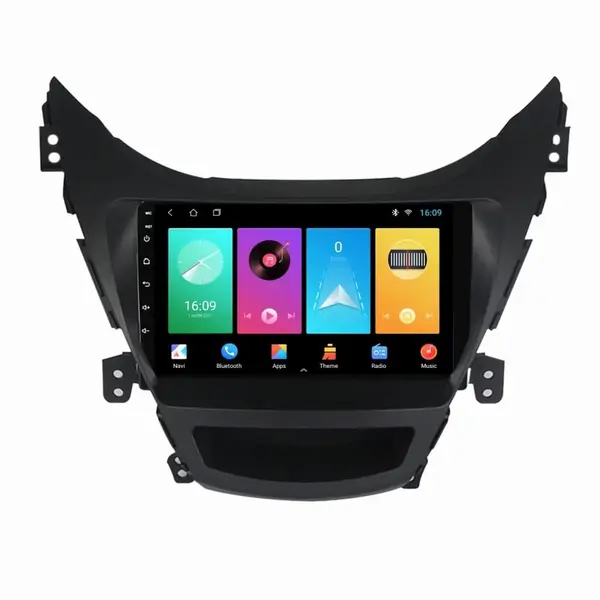 Navigatie dedicata cu Android Hyundai Elantra V 2010 - 2014, 2GB RAM, Radio GPS Dual Zone, Display HD IPS 9" Touchscreen, Internet Wi-Fi, Bluetooth, MirrorLink, USB