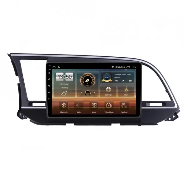 Navigatie dedicata cu Android Hyundai Elantra VI 2015 - 2018, 6GB RAM, Radio GPS Dual Zone, Display HD QLED 9" Touchscreen, Internet Wi-Fi si slot SIM 4G, Bluetooth, MirrorLink, USB