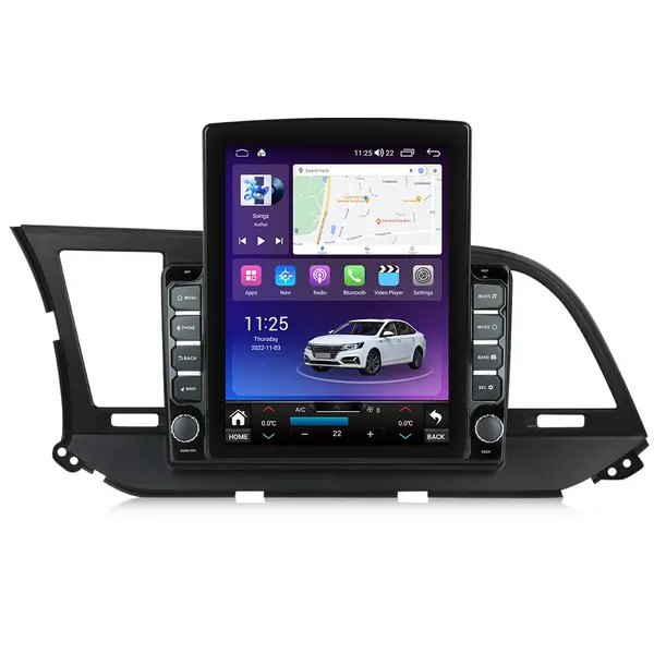 Navigatie dedicata cu Android Hyundai Elantra VI 2015 - 2018, 8GB RAM, Radio GPS Dual Zone, Touchscreen IPS 9.7" HD tip Tesla, Internet Wi-Fi si slot SIM 4G, Bluetooth, MirrorLink, USB