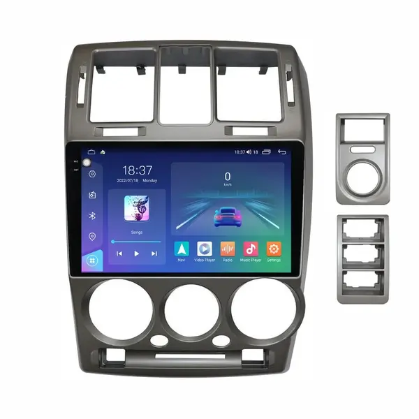 Navigatie dedicata cu Android Hyundai Getz 2001 - 2011, 8GB RAM, Radio GPS Dual Zone, Display 2K QLED 9.5" Touchscreen, Internet Wi-Fi si slot SIM 4G, Bluetooth, MirrorLink, USB