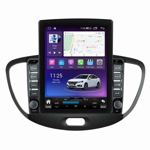 Navigatie dedicata cu Android Hyundai i10 2007 - 2013, 8GB RAM, Radio GPS Dual Zone, Touchscreen IPS 9.7" HD tip Tesla, Internet Wi-Fi si slot SIM 4G, Bluetooth, MirrorLink, USB