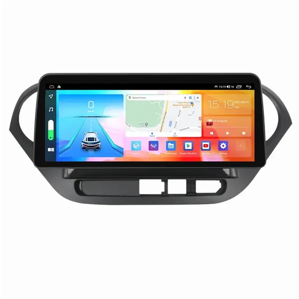 Navigatie dedicata cu Android Hyundai i10 2013 - 2019, 4GB RAM, Radio GPS Dual Zone, Display QLED 12.3" Touchscreen, Internet Wi-Fi si slot SIM 4G, Bluetooth, MirrorLink, USB