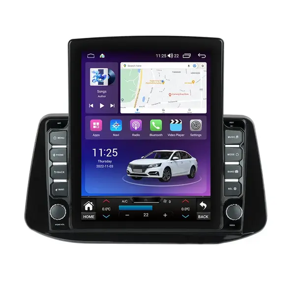 Navigatie dedicata cu Android Hyundai i30 dupa 2017, 4GB RAM, Radio GPS Dual Zone, Touchscreen IPS 9.7" HD tip Tesla, Internet Wi-Fi si slot SIM 4G, Bluetooth, MirrorLink, USB