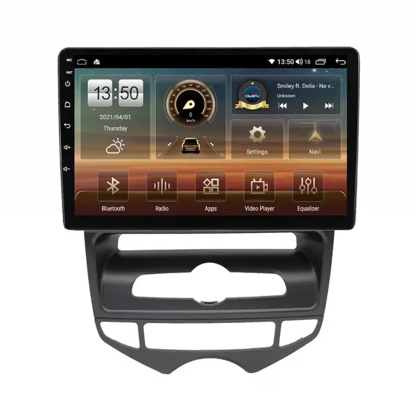 Navigatie dedicata cu Android Hyundai ix20 2010 - 2019, clima automata, 4GB RAM, Radio GPS Dual Zone, Display HD QLED 9" Touchscreen, Internet Wi-Fi si slot SIM 4G, Bluetooth, MirrorLink, USB