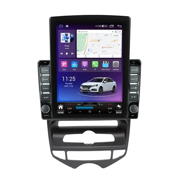 Navigatie dedicata cu Android Hyundai ix20 2010 - 2019, clima automata, 8GB RAM, Radio GPS Dual Zone, Touchscreen IPS 9.7" HD tip Tesla, Internet Wi-Fi si slot SIM 4G, Bluetooth, MirrorLink, USB