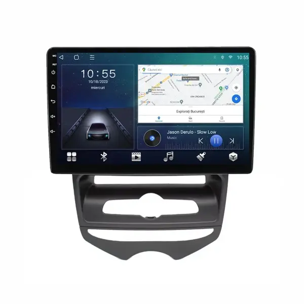 Navigatie dedicata cu Android Hyundai ix20 2010 - 2019, clima manuala, 2GB RAM, Radio GPS Dual Zone, Display HD QLED 9" Touchscreen, Internet Wi-Fi si slot SIM 4G, Bluetooth, MirrorLink, USB