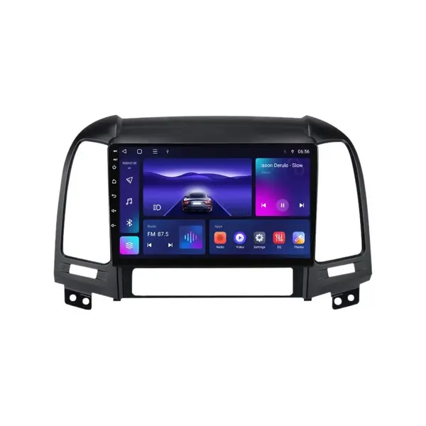 Navigatie dedicata cu Android Hyundai Santa Fe II 2006 - 2012, 4GB RAM, Radio GPS Dual Zone, Display HD IPS 9" Touchscreen, Internet Wi-Fi, Bluetooth, MirrorLink, USB