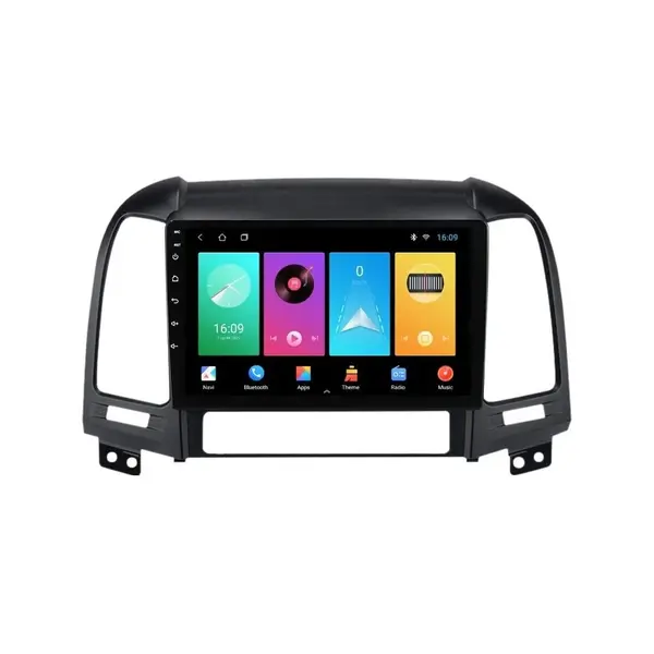 Navigatie dedicata cu Android Hyundai Santa Fe II 2006 - 2012, 2GB RAM, Radio GPS Dual Zone, Display HD IPS 9" Touchscreen, Internet Wi-Fi, Bluetooth, MirrorLink, USB